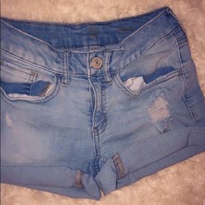 Light blue summer shorts